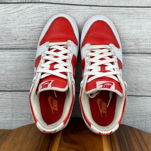 Nike Dunk Low Championship Red White Sneaker DD1391-600 Men’s Shoe Size 8